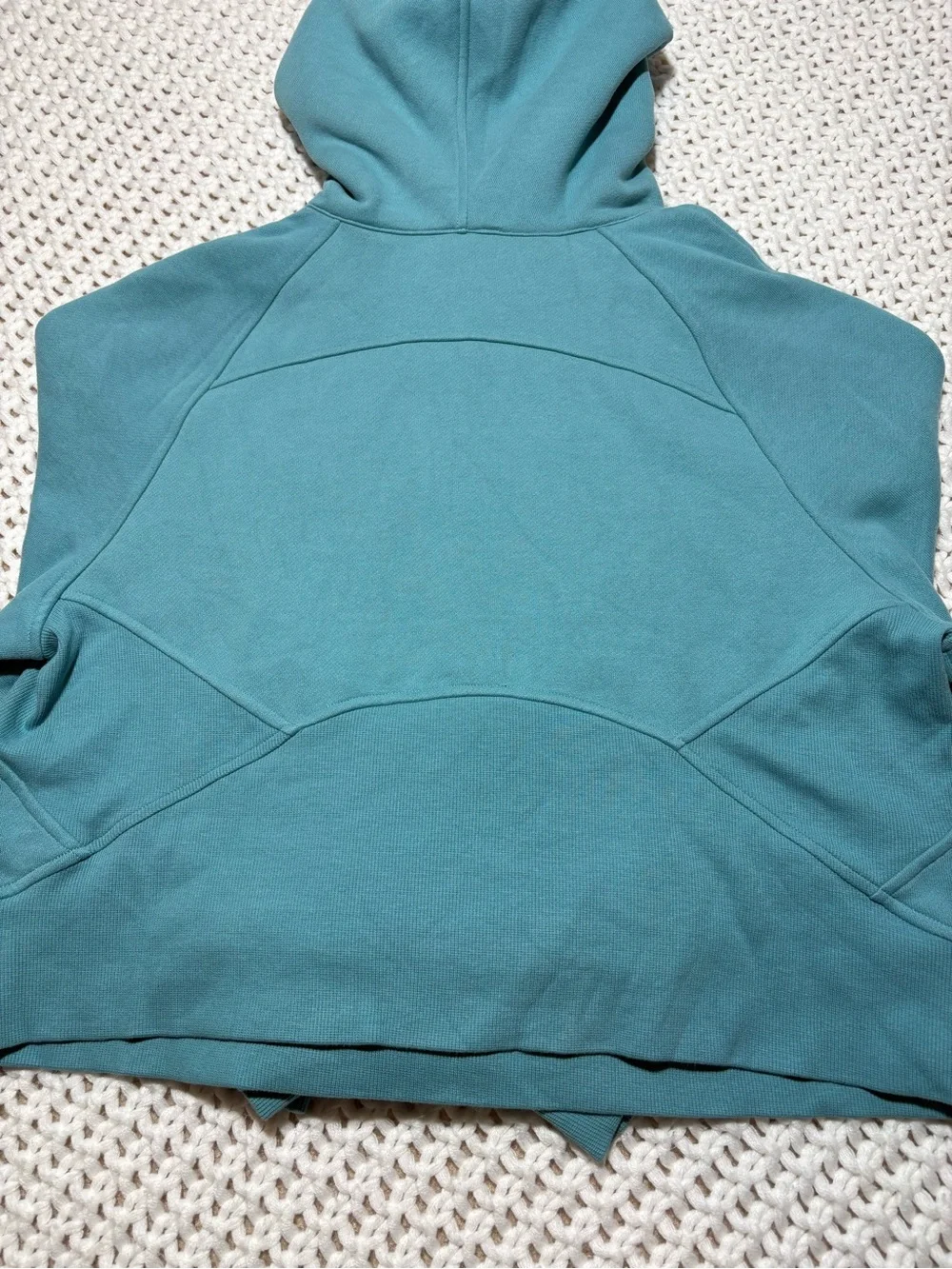 lululemon tidal teal scuba oversized half zip hoodie size xs/s